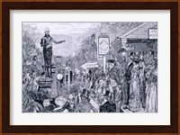 'General Jackson, president-elect, on his way to Washington' Fine Art Print