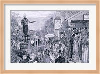 'General Jackson, president-elect, on his way to Washington' Fine Art Print
