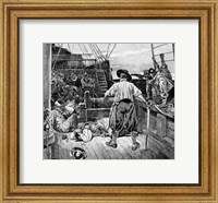 Thomas Moon began to Lay about him with his Sword Fine Art Print