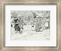 The Arrival of the Young Women at Jamestown Fine Art Print
