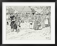The Arrival of the Young Women at Jamestown Fine Art Print
