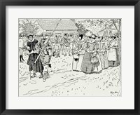 The Arrival of the Young Women at Jamestown Fine Art Print