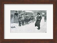 The Puritan Governor Interrupting the Christmas Sports Fine Art Print