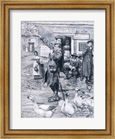 A Quaker Exhorter in New England, illustration from 'The Second Generation of Englishmen in America' Fine Art Print