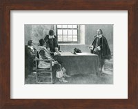 Sir William Berkeley Surrendering to the Commissioners of the Commonwealth, illustration from 'In Washington's Day' Fine Art Print