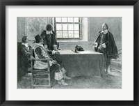 Sir William Berkeley Surrendering to the Commissioners of the Commonwealth, illustration from 'In Washington's Day' Fine Art Print