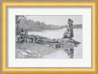 The Death of Indian Chief Alexander, Brother of King Philip Fine Art Print