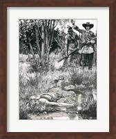 The Death of King Philip Fine Art Print