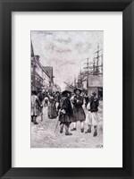 Along the Water Front in Old New York, illustration from 'The Evolution of New York Fine Art Print