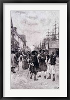 Along the Water Front in Old New York, illustration from 'The Evolution of New York Fine Art Print