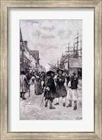 Along the Water Front in Old New York, illustration from 'The Evolution of New York Fine Art Print