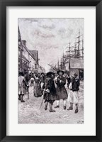 Along the Water Front in Old New York, illustration from 'The Evolution of New York Fine Art Print