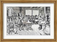 William Penn in Conference with the Colonists Fine Art Print