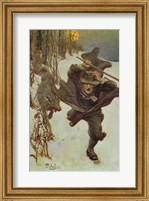 Once it Chased Doctor Wilkinson into the Very Town Itself Fine Art Print