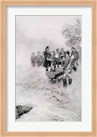 The Burial of Braddock, illustration from 'Colonel Washington' Fine Art Print