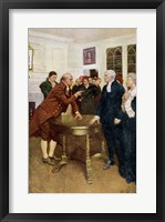 A Committee of Patriots Delivering an Ultimatum to a King's Councillor Fine Art Print