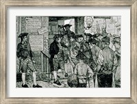 The Mob Attempting to Force a Stamp Officer to Resign Fine Art Print
