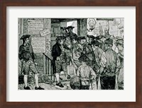 The Mob Attempting to Force a Stamp Officer to Resign Fine Art Print