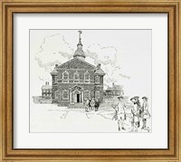 Carpenter's Hall, Philadelphia, where the First and Second Continental Congresses held their sessions Fine Art Print