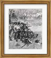 Lexington Green - 'If they want war, it may as well begin here' Fine Art Print