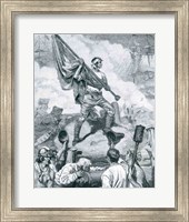 Sergeant Jasper at the Battle of Fort Moultrie Fine Art Print