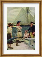 An American Privateer Taking a British Prize Fine Art Print