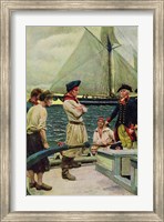 An American Privateer Taking a British Prize Fine Art Print