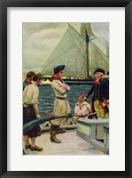 An American Privateer Taking a British Prize Fine Art Print