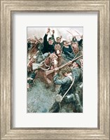 Jackson's Brigade Standing Like a Stone Wall before the Federal Onslaught at Bull Run Fine Art Print
