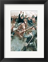 Jackson's Brigade Standing Like a Stone Wall before the Federal Onslaught at Bull Run Fine Art Print