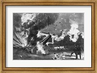 The Interior of Fort Sumter During the Bombardment, 12th April 1861 Fine Art Print