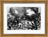 The Sixth Regiment of the Massachusetts Volunteers Firing into the Mob on Pratt Street Fine Art Print
