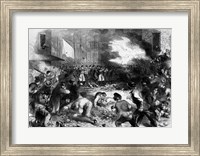 The Sixth Regiment of the Massachusetts Volunteers Firing into the Mob on Pratt Street Fine Art Print