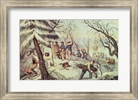 The Landing of the Pilgrims at Plymouth, 11th December 1620 Fine Art Print