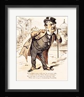 Caricature of Chester Alan Arthur, c.1883 Framed Print