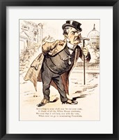 Caricature of Chester Alan Arthur, c.1883 Framed Print