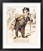 Caricature of Chester Alan Arthur, c.1883 Framed Print