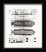 Stowage of the British Slave Ship 'Brookes' Under the Regulated Slave Trade Act of 1788 Framed Print