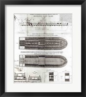 Stowage of the British Slave Ship 'Brookes' Under the Regulated Slave Trade Act of 1788 Framed Print