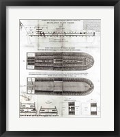 Stowage of the British Slave Ship 'Brookes' Under the Regulated Slave Trade Act of 1788 Framed Print