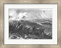 Battle of Gettysburg - Final Charge of the Union Forces at Cemetery Hill, 1863 Fine Art Print