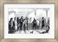 The Bar of a Gambling Saloon Fine Art Print