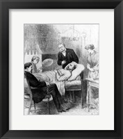 President Garfield Lying Wounded in his Room at the White House, Washingto Fine Art Print