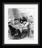 President Garfield Lying Wounded in his Room at the White House, Washingto Fine Art Print