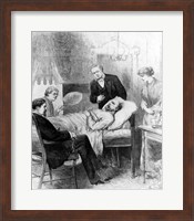 President Garfield Lying Wounded in his Room at the White House, Washingto Fine Art Print