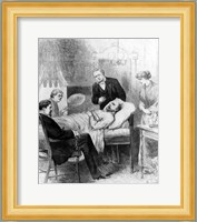 President Garfield Lying Wounded in his Room at the White House, Washingto Fine Art Print