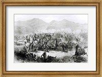 The Indian Battle and Massacre near Fort Philip Kearney Fine Art Print