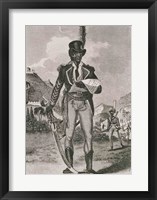 Portrait of Francois Dominique Toussaint-Louverture Framed Print