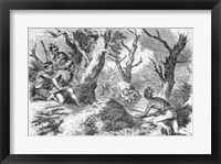 Defeat of General Braddock, in the French and Indian War, in Virginia Fine Art Print