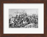 Battle of Saratoga - General Arnold Wounded in the Attack on the Hessian Redoubt Fine Art Print